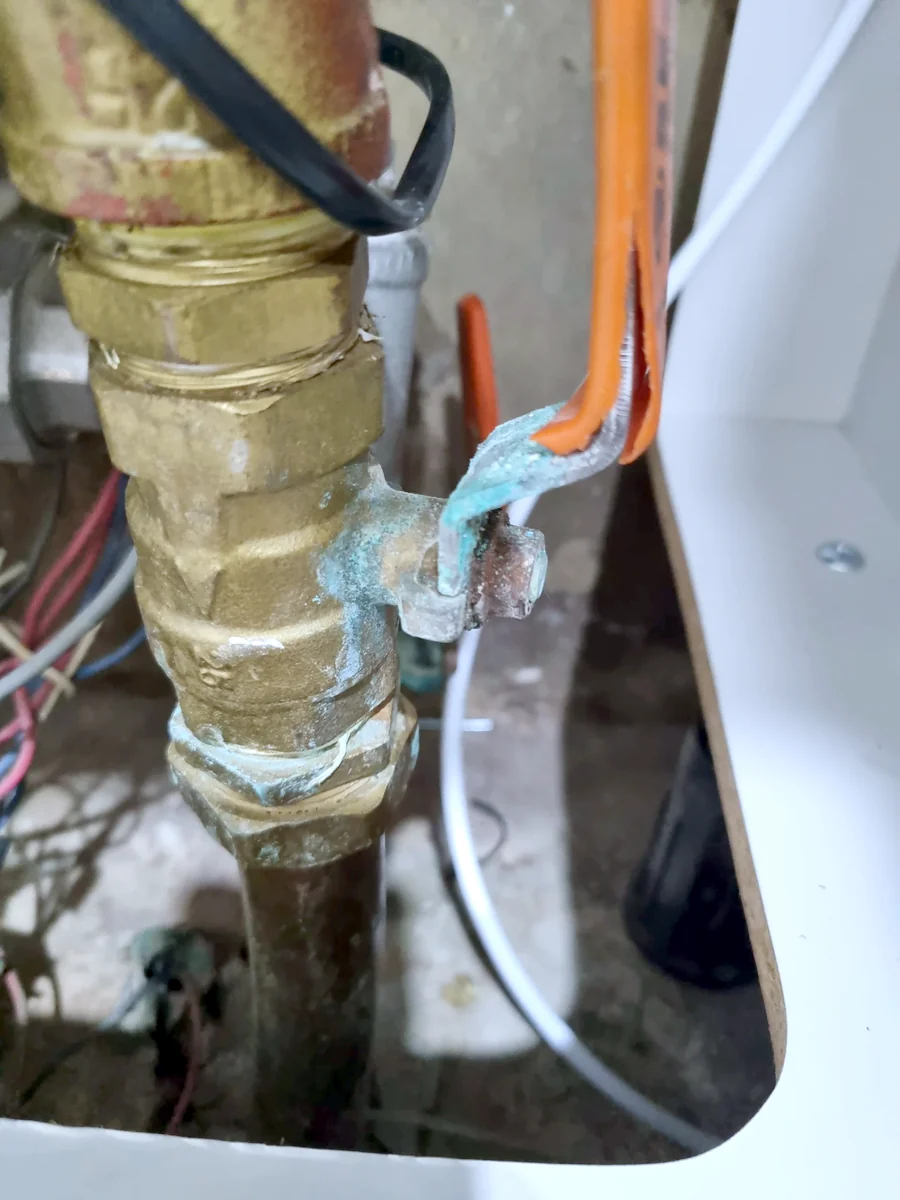 수지 물새는난방배관수리 현장